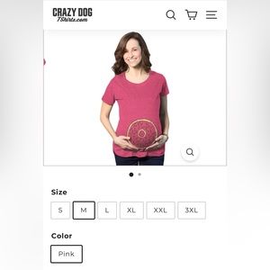 Crazy dog maternity T-shirt